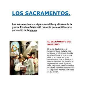 los sacramentos.