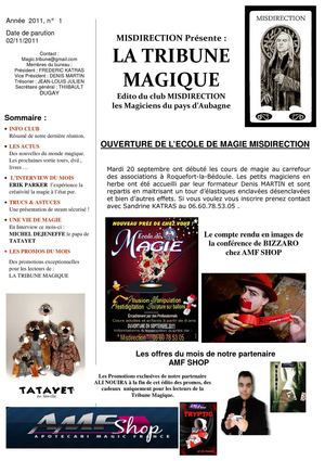 TRIBUNE MAGIQUE OCTOBRE
