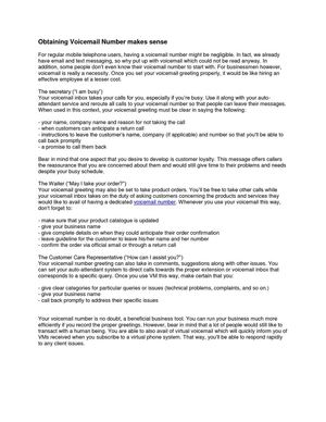 Obtaining Voicemail Number makes sense