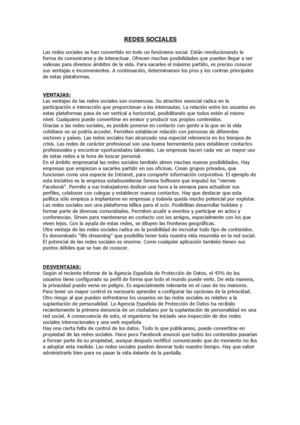 REDES SOCIALES