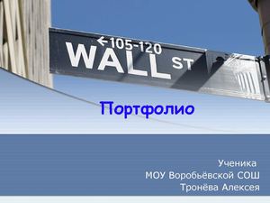 Портфолио