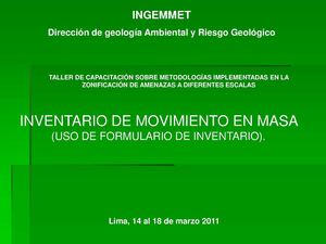 Inventario de Movimiento en Masa-Formulario