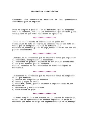 Documentos Comerciales