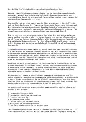 Make Your Website Look More Appealing Without Spending A Dime