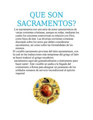 QUE SON SACRAMENTOS