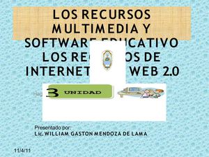 Tercera unidad: RESUMEN DE LOS RECURSOS MULTIMEDIA