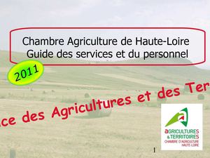 trombinoscope de la Chambre d'Agriculture de Haute-Loire