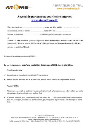 Engagement partenaire ATOME