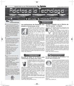 Paginas del Diario La Opinion