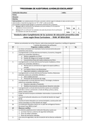 PROGRAMA DE AUDITORIAS JUVENILES ESCOLARES