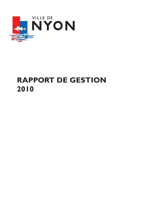 Ville de Nyon - Rapport de gestion 2010