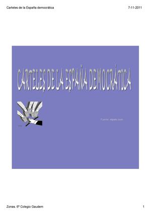 Carteles de la España democrática