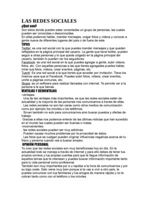 las redes sociales