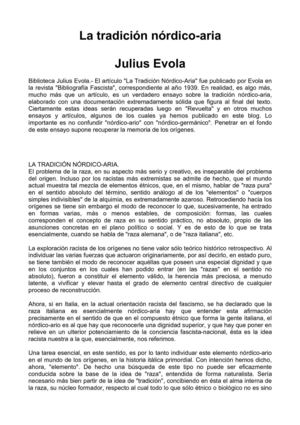 La tradicion nordico aria – Evola