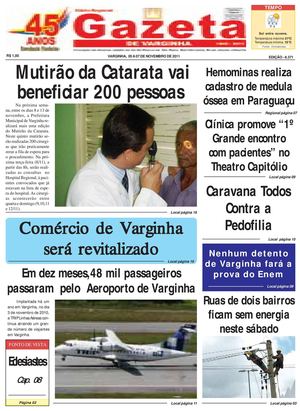 Jornal Gazeta de varginha 05 A 07/11/2011