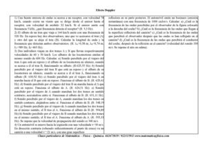 Ejercicios de Efecto Doppler