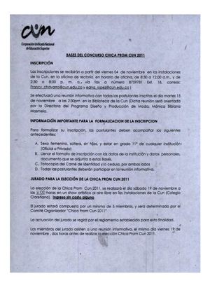 CHICA PROM CUNISTA 2011