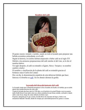 HISTORIAY PROCESO DEL CAFE