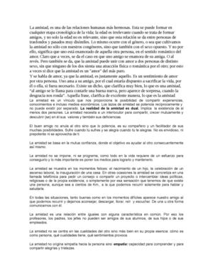 La amistad