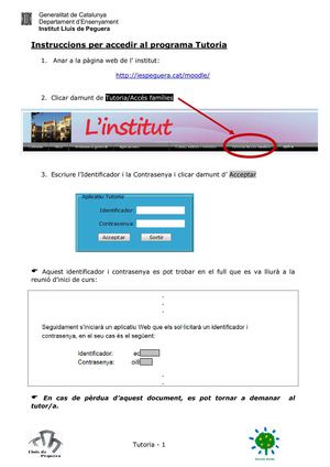 Programa Tutoria - INS Lluís de Peguera