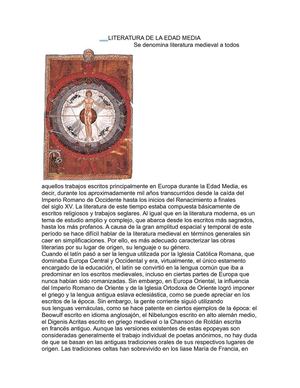 Literatura de la Edad Media