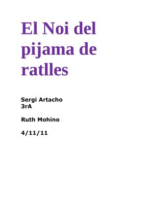 El noi del pijama de ratlles