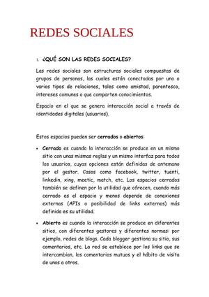 REDES SOCIALES