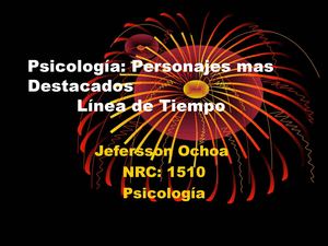 Linea de Tiempo Personajes Psicología 