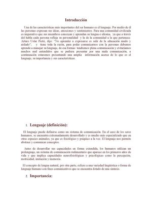 Lenguaje