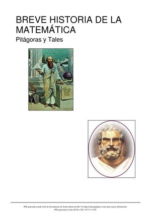 breve historia de la matemática 1