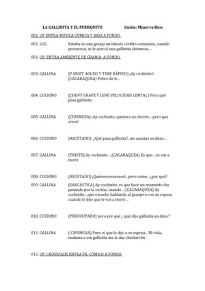 La gallinita y el puerquito