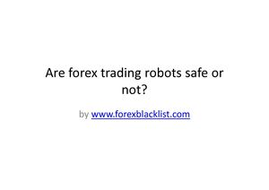 Forex trading safe or not