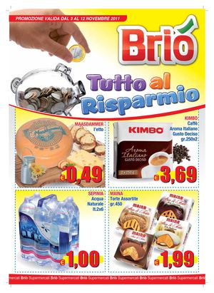 Volantino BRIO' tutto al risparmio