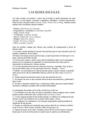 LAS REDES SOCIALES