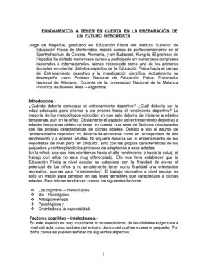 Prof. Jorge de Heguedus, FUNDAMENTOS  A  TENER  EN  CUENTA  EN  LA  PREPARACIÓN  DE   UN  FUTURO  DEPORTISTA