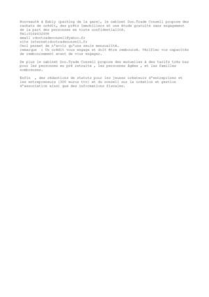 Cabinet de gestion de patrimoine: le cabinet doc.trade conseil a Esbly.77450