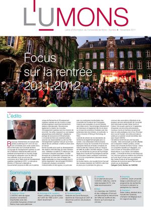 L'UMONS N°6 - Novembre 2011