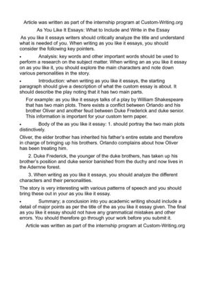 Terrorism Essay In English As You Like It Essays What To Include And Write In The Essay Persuasive Essay Topics For High School Students also Essay Mahatma Gandhi English Calamo As You Like It Essays What To Include And Write In The Essay International Business Essays