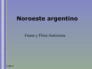 Fauna del Noroeste Argentino