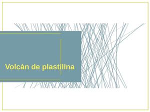 volcan de plastilina