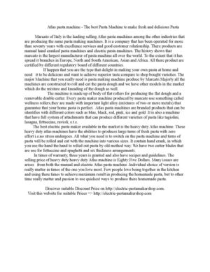 Atlas pasta machine - The best Pasta Machine to make fresh and delicious Pasta