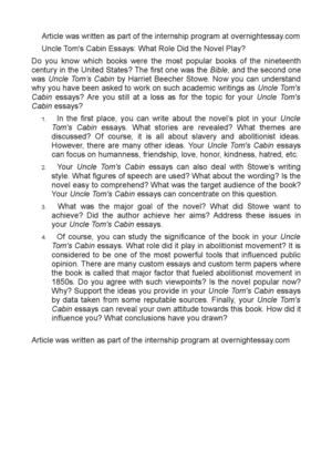Bravery Essay Uncle Toms Cabin Essays What Role Did The Novel 5 Page Essay Example also Utilitarianism And Other Essays Calamo Uncle Toms Cabin Essays What Role Did The Novel Play Write Scholarship Essay
