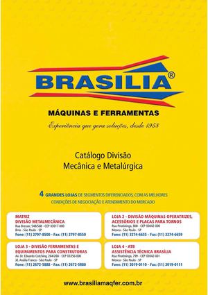 Catalogo Brasília Maquinas e Ferramentas
