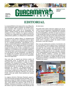 Guacamaya Verde septiembre_octubre 2011