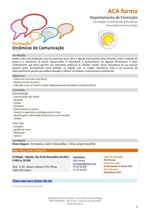 Dinâmicas Comunicação