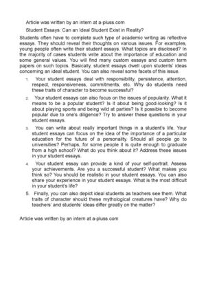 Essay About English Class Essay On Global Warming In English also Importance Of Good Health Essay Calamo Student Essays Can An Ideal Student Exist In Reality Essays In English