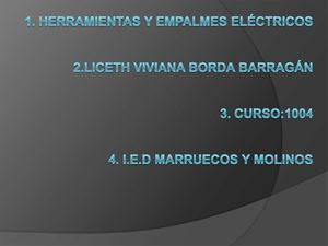 album herramientas y empalmes