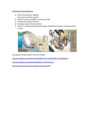 Generación de Energía Eléctrica