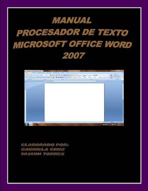 MANUAL  DE MICROSOFT WORD 2007....