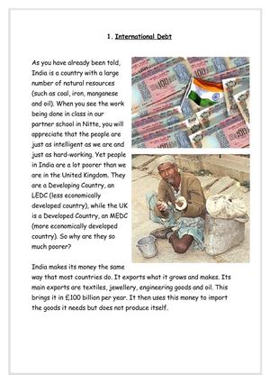 International Debt Information Sheet 